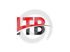 ITB Letter Initial Logo Design Vector Illustration