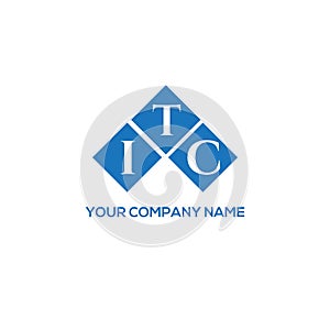 ITC letter logo design on white background. ITC creative initials letter logo concept. ITC letter design