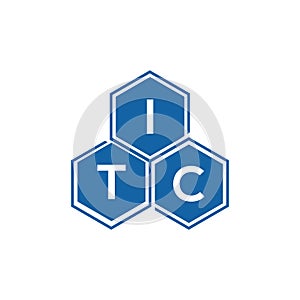 ITC letter logo design on white background.ITC creative initials letter logo concept.ITC vector letter design