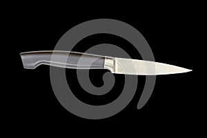 ÃÅ¡itchen knife, Isolated on black background