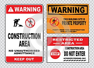 Ite safety sign or construction safety