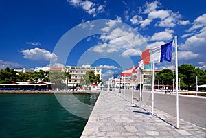 Itea harbour, town in Grecee photo