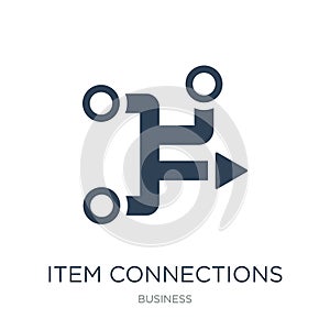 item connections icon in trendy design style. item connections icon isolated on white background. item connections vector icon