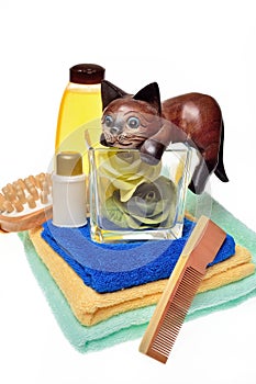 Items for body care, spa and sauna