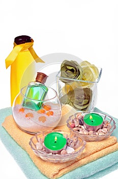 Items for body care, spa and sauna