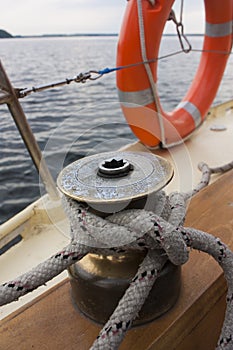 Items of equipment for yacht