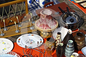 Items on a flee market