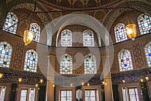 Iterior of the Sultan III. Mehmed Tomb in Istanbul. Turkey