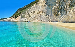 Ithaca beach Ionian islands Greece