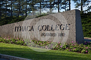 Ithaca College Road Sign