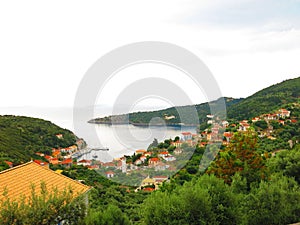 Ithaca island harbor