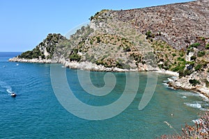 Itri - Panorama della costa dal sentiero