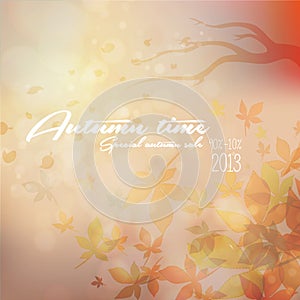 Its Autumn time Typography