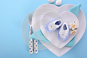 Its a Boy baby shower table place setting