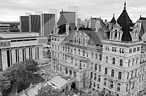 Fall Season New York Statehouse Capitol Building in Albany photo