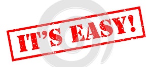 Its easy! red stamp