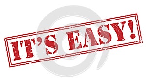 Its easy! red stamp