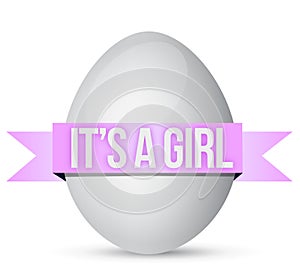 Its a girl egg illustration design