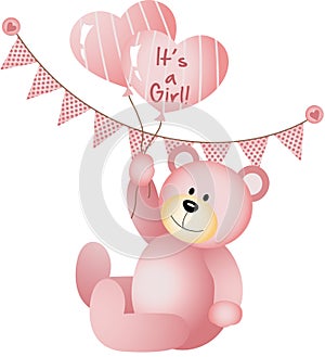 Its a Girl Teddy Bear