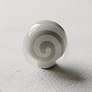 Its shadow extends to the right, indicating a light source from the left