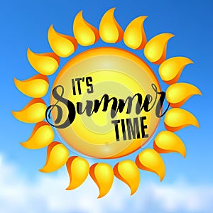 Its Summer Time vector Illustration.