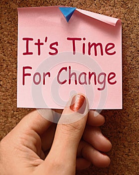 Its Time For Change Note Means Revise Reset
