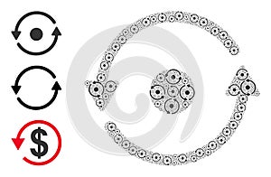 Recursive Rotation Icon Self Collage