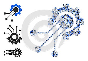 Recursion Sensor Cog Icon Itself Composition