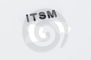 ITSM concept text sunlight 3D