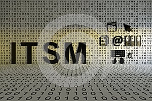 ITSM concept text sunlight 3D