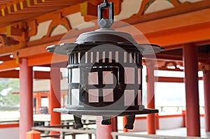 Itsukushima shrine bell photo