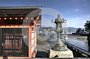 Itsukushima Shrine and Floating Torii in Miyajima Island, Japan