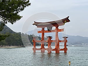 Itsukushima Shrine, a Shinto shrine on Itsukushima Island (Miyajima Island)