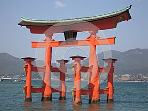 Itsukushima Torii Shrine photo