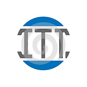 ITT letter logo design on white background. ITT creative initials circle logo concept. ITT letter design