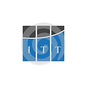 ITT letter logo design on WHITE background. ITT creative initials letter logo concept. ITT letter design.ITT letter logo design on