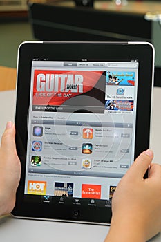 iTunes Application on Apple iPad