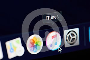 Itunes icon on screen