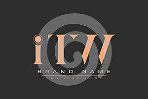 ITW abstract letter logo design