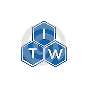 ITW letter logo design on white background.ITW creative initials letter logo concept.ITW vector letter design