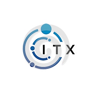 ITX letter technology logo design on white background. ITX creative initials letter IT logo concept. ITX letter design
