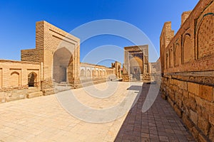 Ð¡ity of the dead. Memorial complex, necropolis Chor-Bakr in Bukhara, Uzbekistan. UNESCO world Heritage