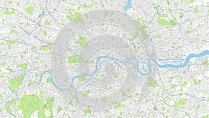 Ð¡ity map London, color detailed urban road plan, vector illustration