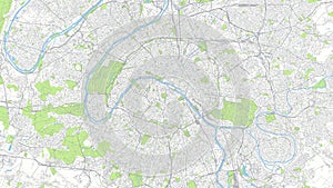 Ð¡ity map Paris, color detailed urban road plan, vector illustration