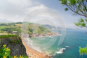 Zumaia coast, Pais Vasco Spain photo