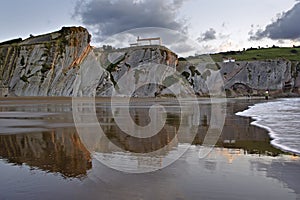 Itzurun beach in Zumaia