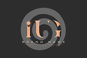 IUG abstract letter logo design