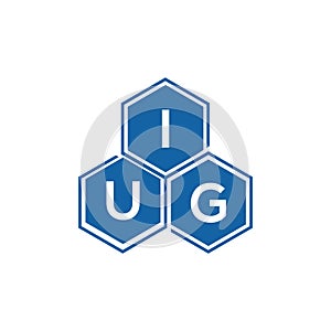 IUG letter logo design on white background.IUG creative initials letter logo concept.IUG vector letter design