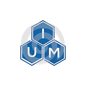IUM letter logo design on white background.IUM creative initials letter logo concept.IUM vector letter design