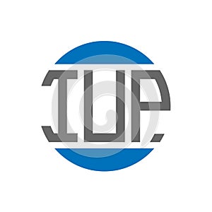 IUP letter logo design on white background. IUP creative initials circle logo concept. IUP letter design
